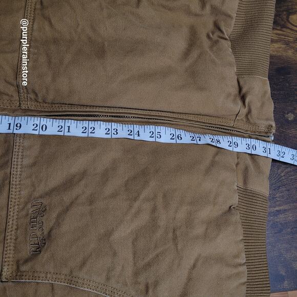 Vtg Red Head Brand Co Canvas Duck Jacket 2XLT Hooded Golden Brown Streetwear - Picture 10 of 13